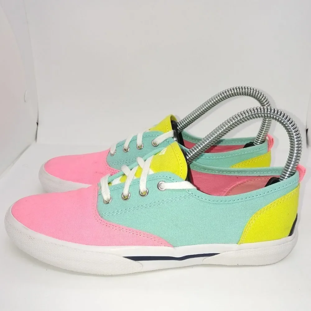 Sperry Top Sider Pier Wave CVO Boat Shoes Youth‎ Girls Size 3 M Multicolor